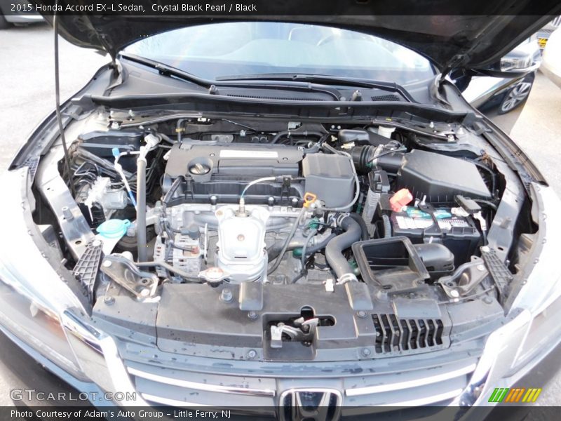 Crystal Black Pearl / Black 2015 Honda Accord EX-L Sedan