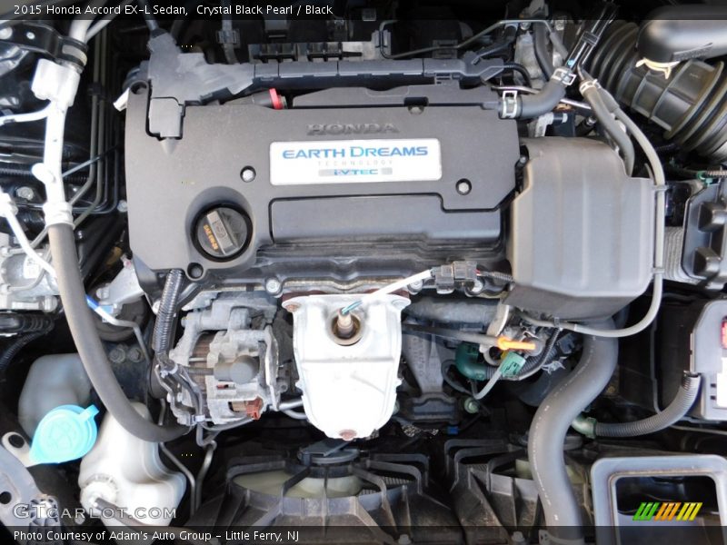 Crystal Black Pearl / Black 2015 Honda Accord EX-L Sedan