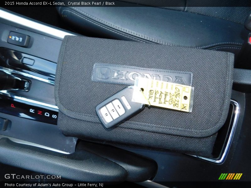 Crystal Black Pearl / Black 2015 Honda Accord EX-L Sedan