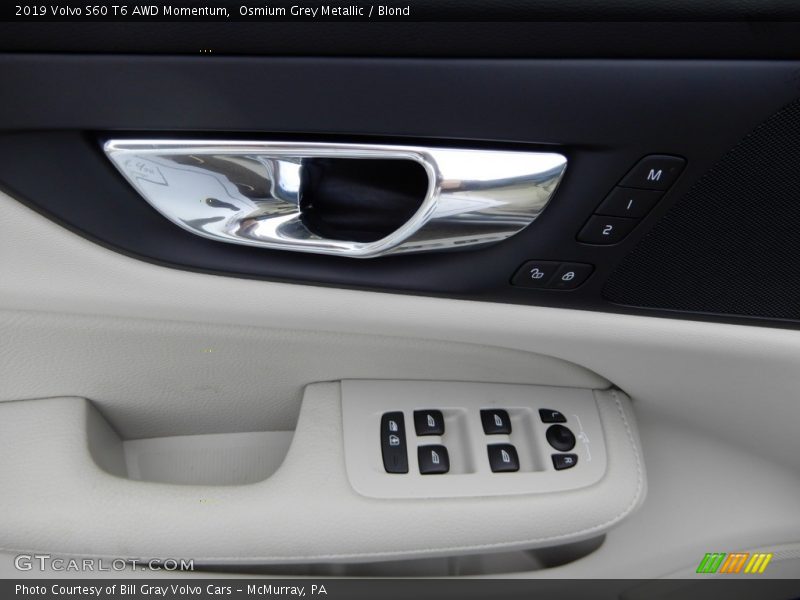 Osmium Grey Metallic / Blond 2019 Volvo S60 T6 AWD Momentum