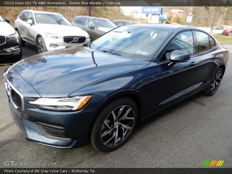 Denim Blue Metallic / Charcoal 2019 Volvo S60 T6 AWD Momentum