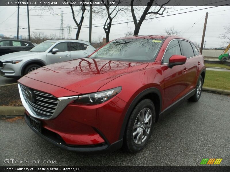 Soul Red Crystal Metallic / Black 2019 Mazda CX-9 Touring AWD