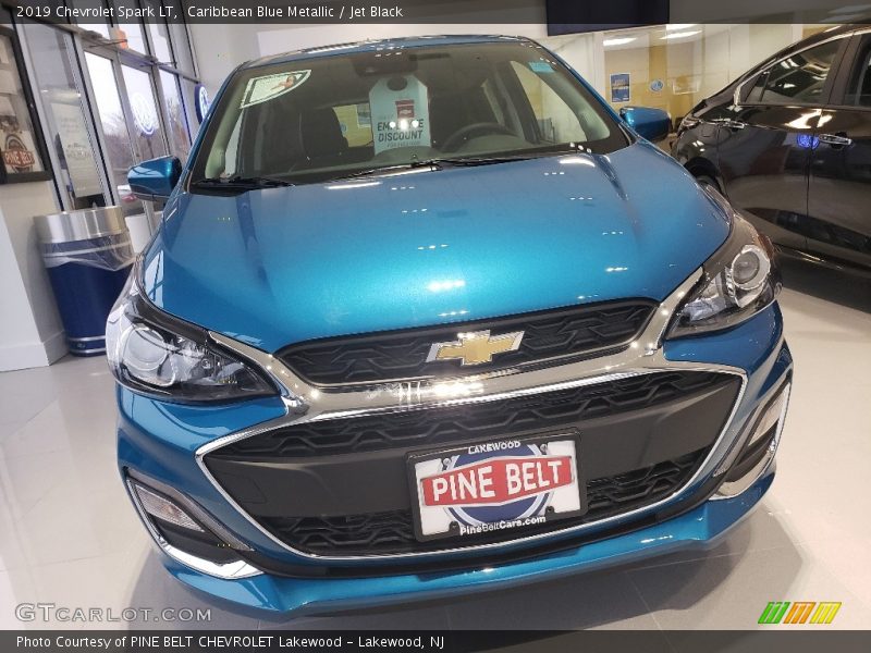 Caribbean Blue Metallic / Jet Black 2019 Chevrolet Spark LT