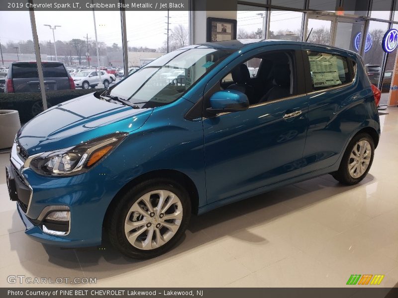 Caribbean Blue Metallic / Jet Black 2019 Chevrolet Spark LT
