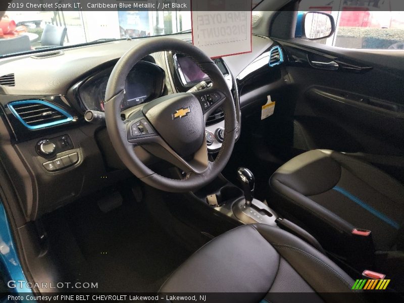 Caribbean Blue Metallic / Jet Black 2019 Chevrolet Spark LT