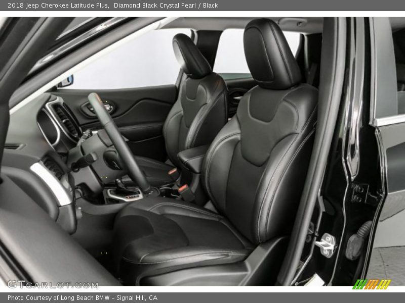Diamond Black Crystal Pearl / Black 2018 Jeep Cherokee Latitude Plus
