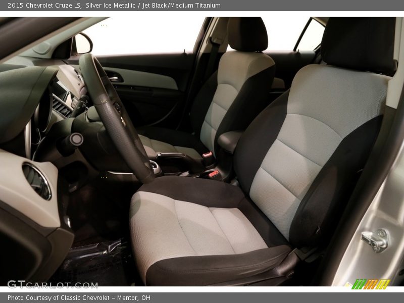 Silver Ice Metallic / Jet Black/Medium Titanium 2015 Chevrolet Cruze LS