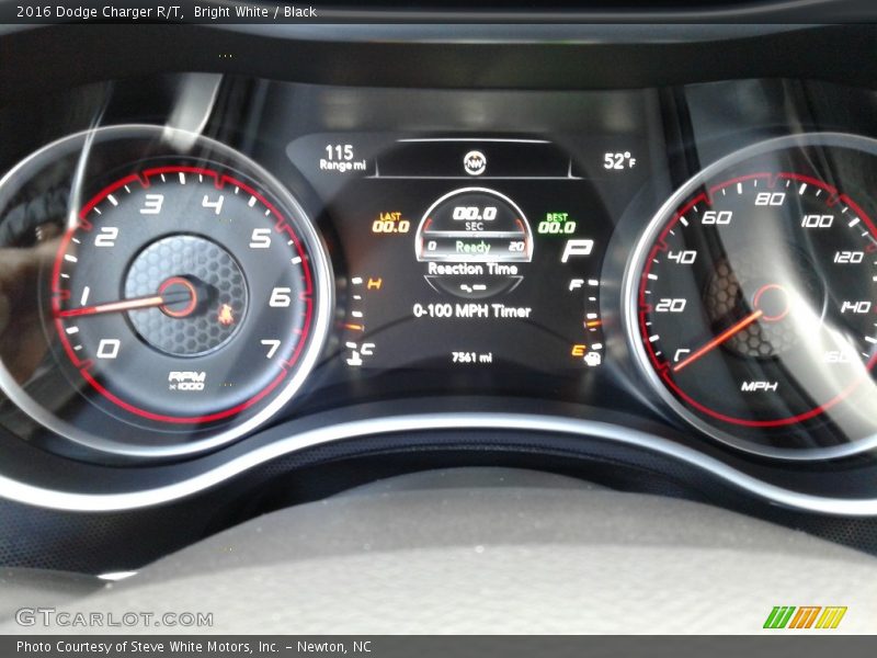 Bright White / Black 2016 Dodge Charger R/T