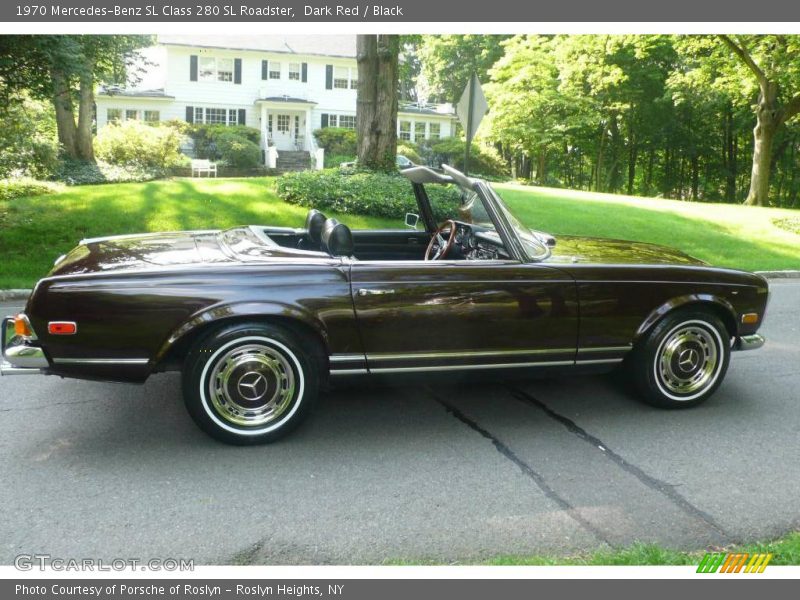 Dark Red / Black 1970 Mercedes-Benz SL Class 280 SL Roadster