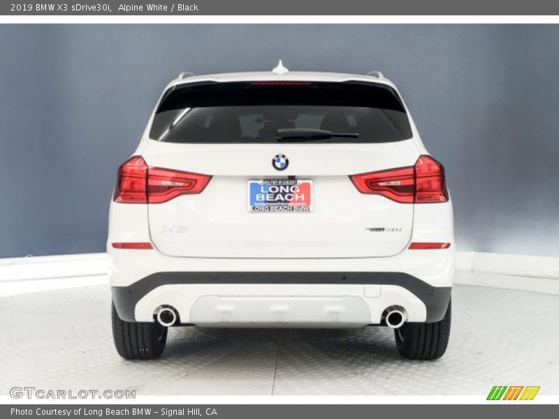 Alpine White / Black 2019 BMW X3 sDrive30i