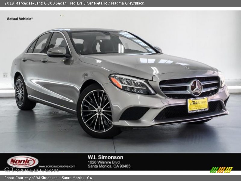 Mojave Silver Metallic / Magma Grey/Black 2019 Mercedes-Benz C 300 Sedan