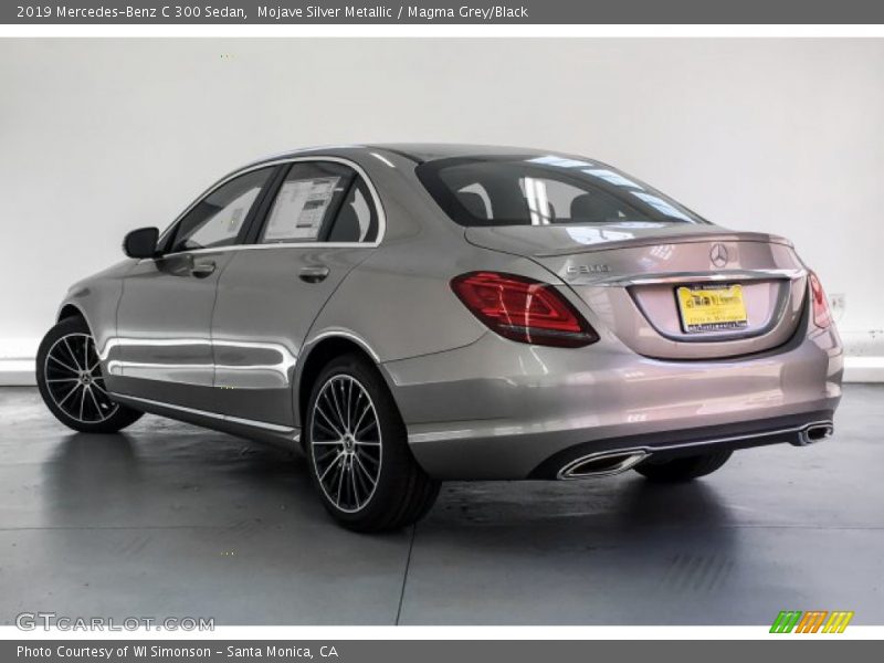 Mojave Silver Metallic / Magma Grey/Black 2019 Mercedes-Benz C 300 Sedan