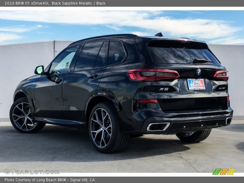 Black Sapphire Metallic / Black 2019 BMW X5 xDrive40i