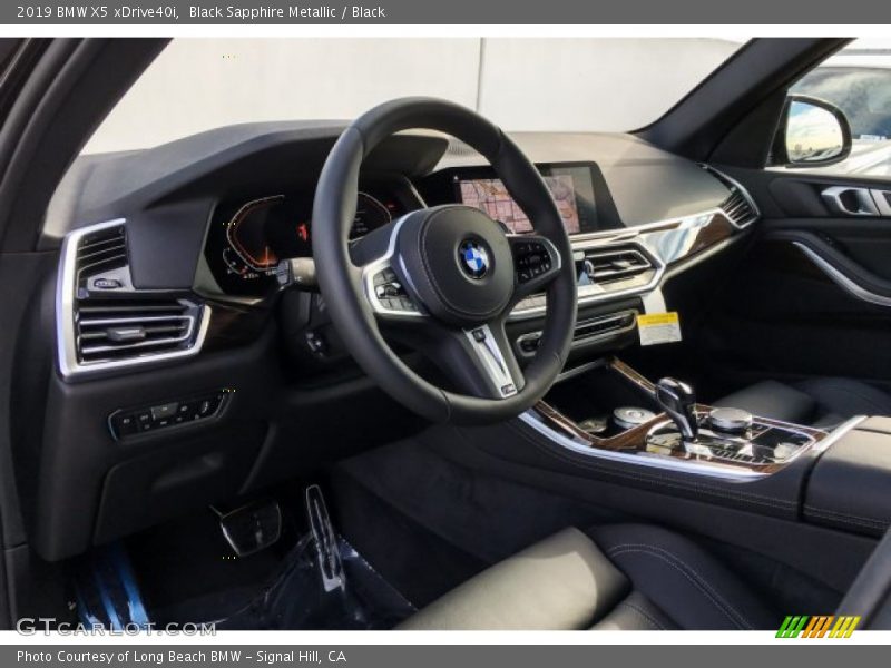 Black Sapphire Metallic / Black 2019 BMW X5 xDrive40i