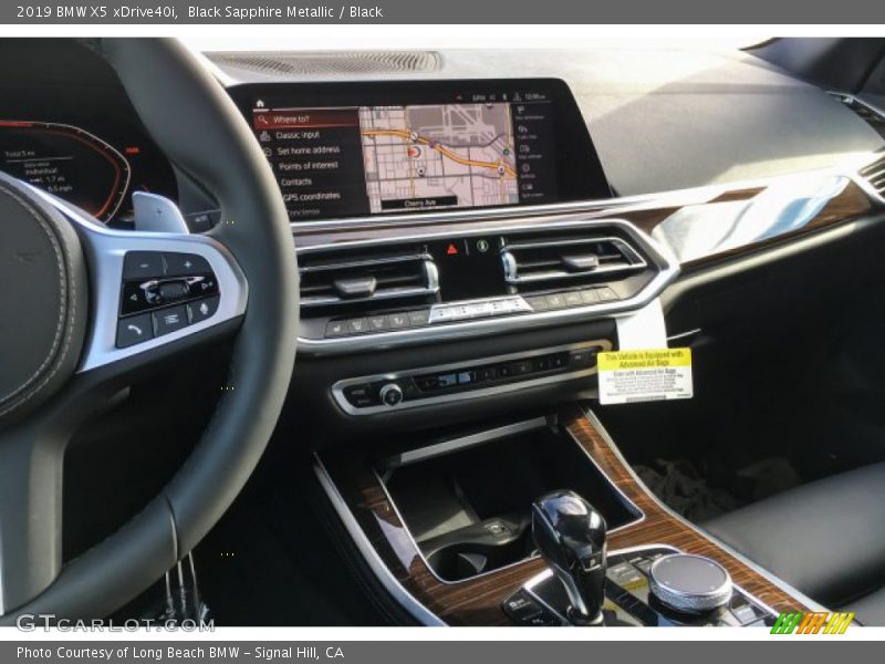 Black Sapphire Metallic / Black 2019 BMW X5 xDrive40i
