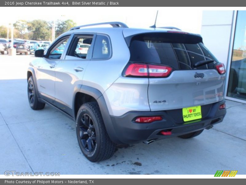 Billet Silver Metallic / Black 2016 Jeep Cherokee Trailhawk 4x4