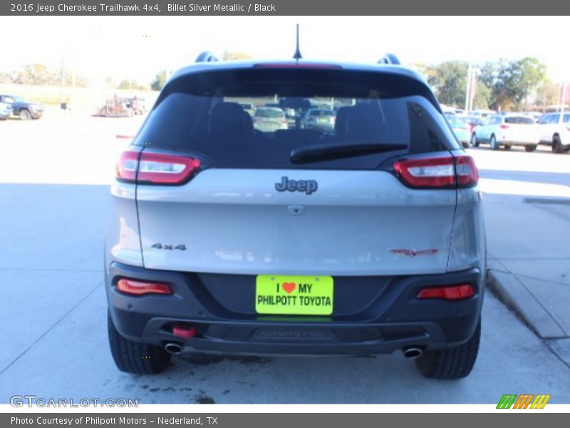Billet Silver Metallic / Black 2016 Jeep Cherokee Trailhawk 4x4