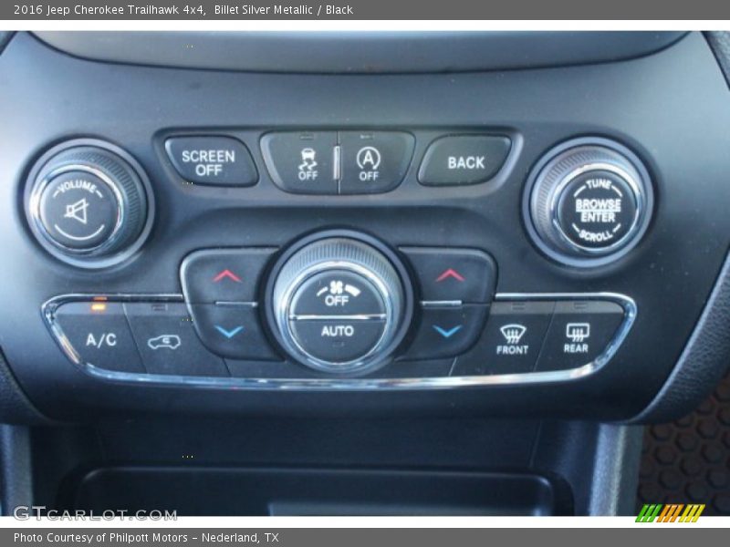 Billet Silver Metallic / Black 2016 Jeep Cherokee Trailhawk 4x4