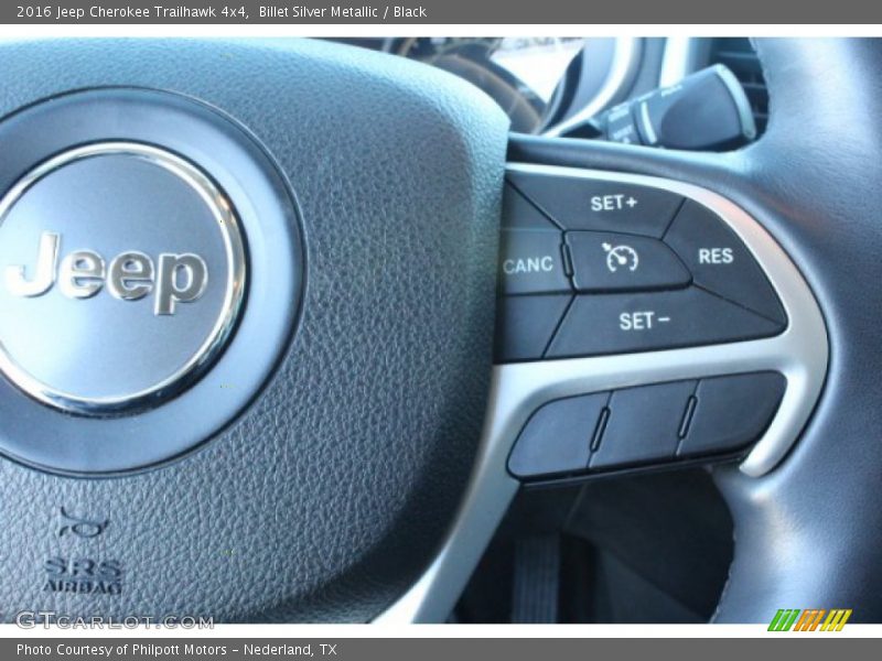 Billet Silver Metallic / Black 2016 Jeep Cherokee Trailhawk 4x4