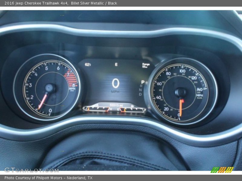 Billet Silver Metallic / Black 2016 Jeep Cherokee Trailhawk 4x4