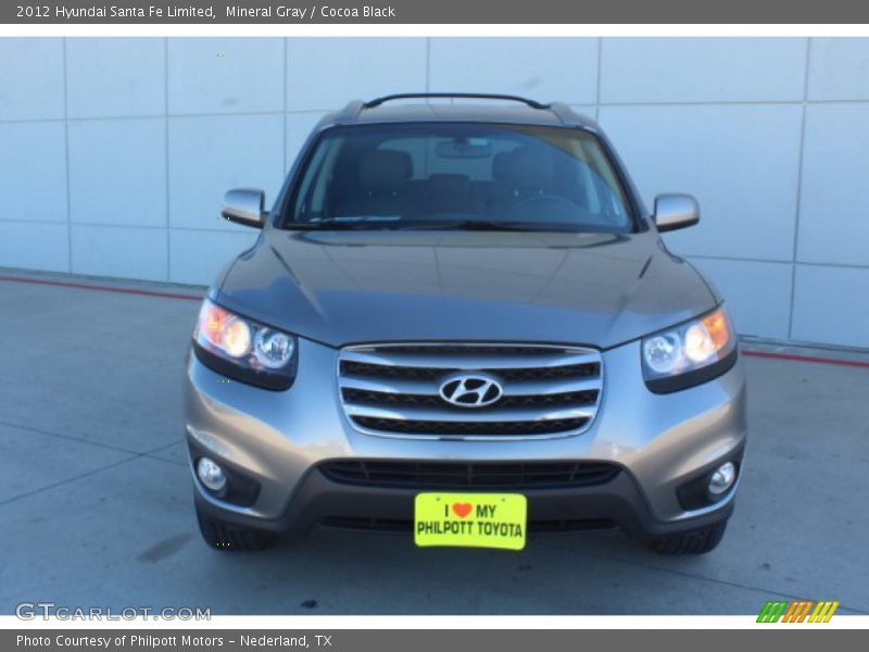 Mineral Gray / Cocoa Black 2012 Hyundai Santa Fe Limited
