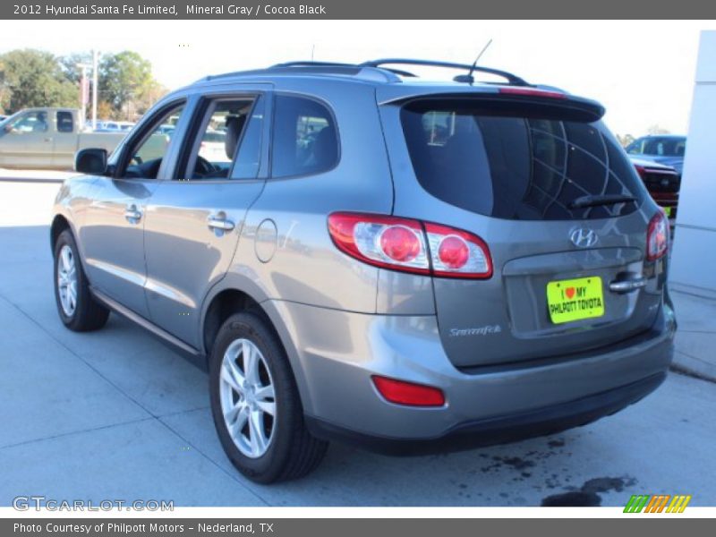 Mineral Gray / Cocoa Black 2012 Hyundai Santa Fe Limited