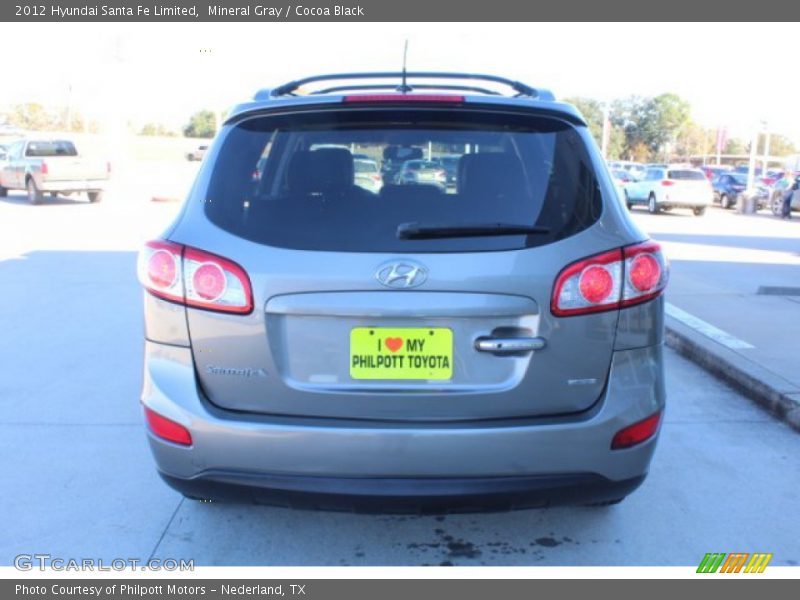 Mineral Gray / Cocoa Black 2012 Hyundai Santa Fe Limited