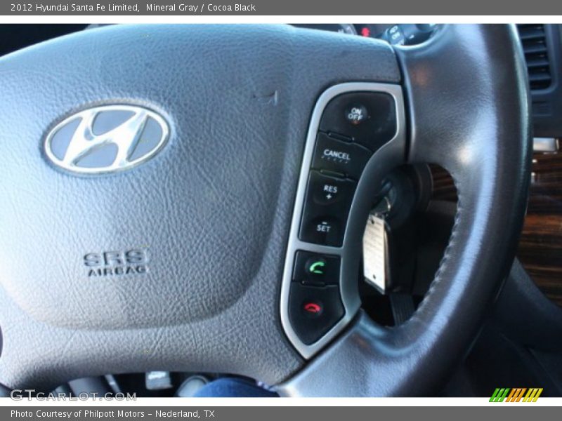 Mineral Gray / Cocoa Black 2012 Hyundai Santa Fe Limited