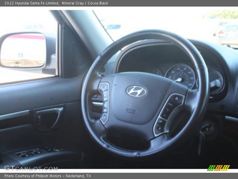 Mineral Gray / Cocoa Black 2012 Hyundai Santa Fe Limited
