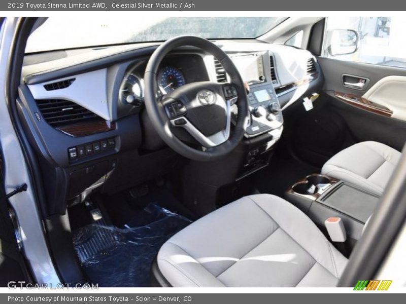 Celestial Silver Metallic / Ash 2019 Toyota Sienna Limited AWD