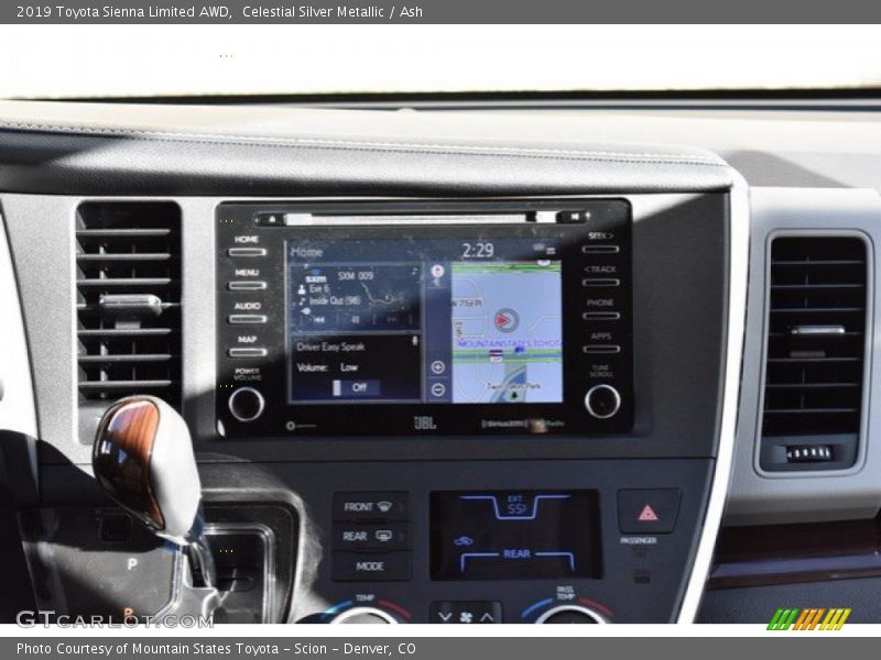 Celestial Silver Metallic / Ash 2019 Toyota Sienna Limited AWD