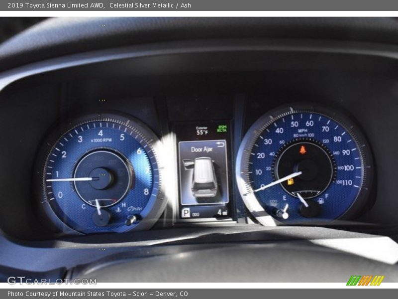 Celestial Silver Metallic / Ash 2019 Toyota Sienna Limited AWD
