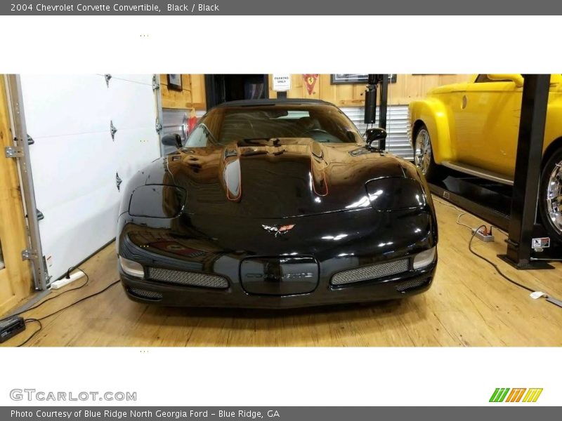 Black / Black 2004 Chevrolet Corvette Convertible