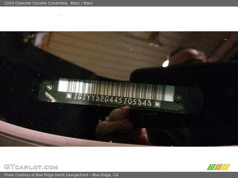 Black / Black 2004 Chevrolet Corvette Convertible