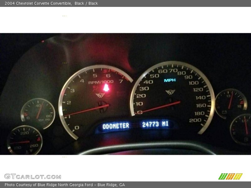 Black / Black 2004 Chevrolet Corvette Convertible