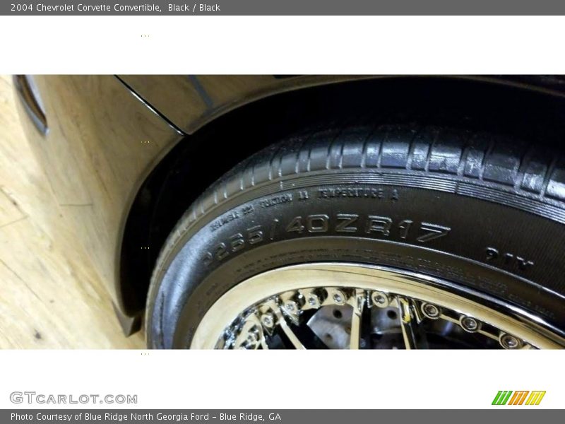 Black / Black 2004 Chevrolet Corvette Convertible
