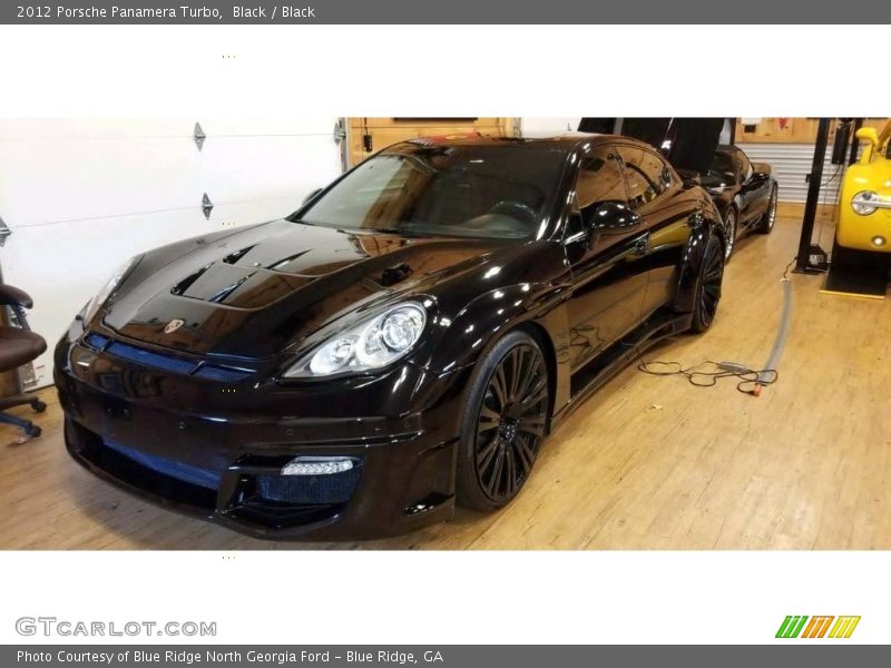 Black / Black 2012 Porsche Panamera Turbo