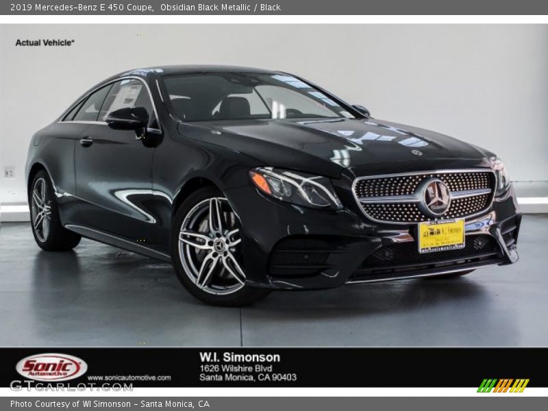 Obsidian Black Metallic / Black 2019 Mercedes-Benz E 450 Coupe