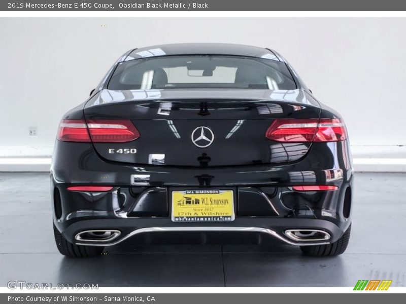 Obsidian Black Metallic / Black 2019 Mercedes-Benz E 450 Coupe