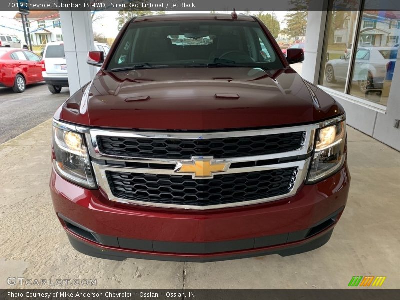 Siren Red Tintcoat / Jet Black 2019 Chevrolet Suburban LS 4WD