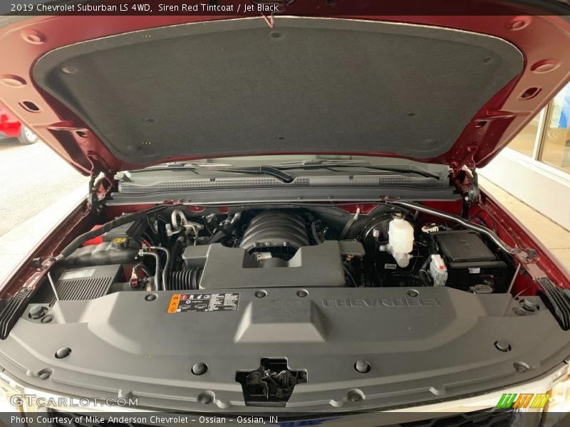 Siren Red Tintcoat / Jet Black 2019 Chevrolet Suburban LS 4WD