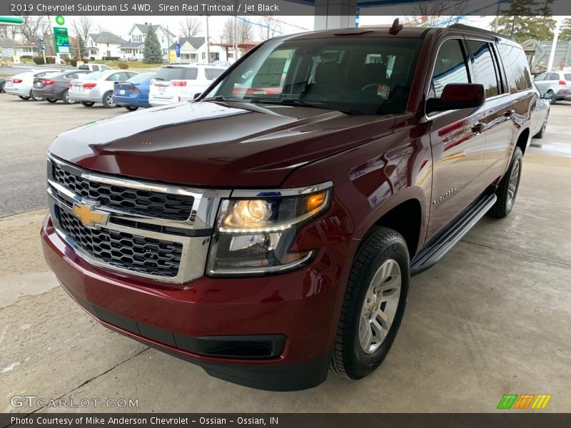 Siren Red Tintcoat / Jet Black 2019 Chevrolet Suburban LS 4WD