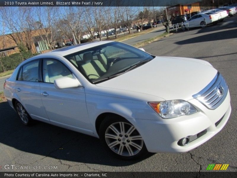 Blizzard White Pearl / Ivory 2010 Toyota Avalon Limited