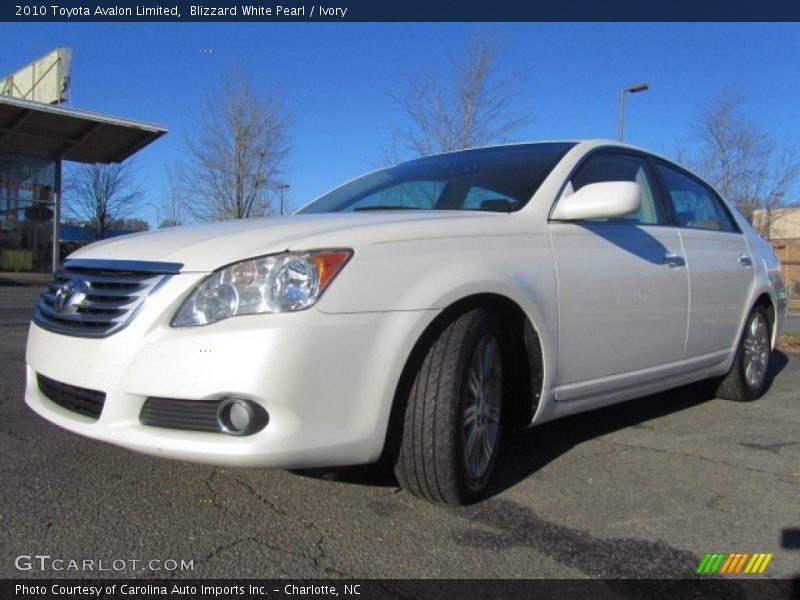 Blizzard White Pearl / Ivory 2010 Toyota Avalon Limited