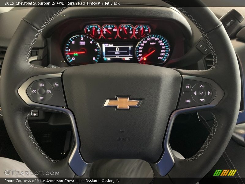Siren Red Tintcoat / Jet Black 2019 Chevrolet Suburban LS 4WD