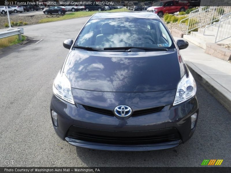 Winter Gray Metallic / Misty Gray 2013 Toyota Prius Two Hybrid