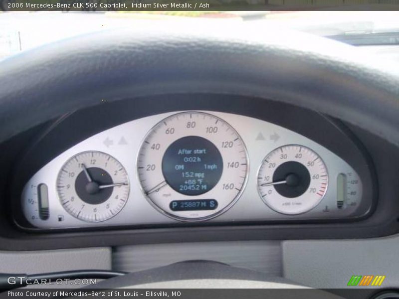 Iridium Silver Metallic / Ash 2006 Mercedes-Benz CLK 500 Cabriolet