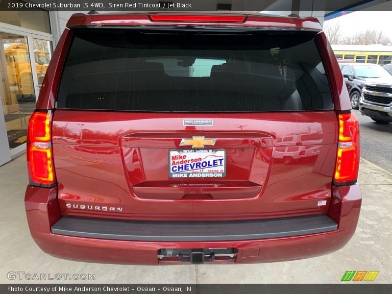 Siren Red Tintcoat / Jet Black 2019 Chevrolet Suburban LS 4WD