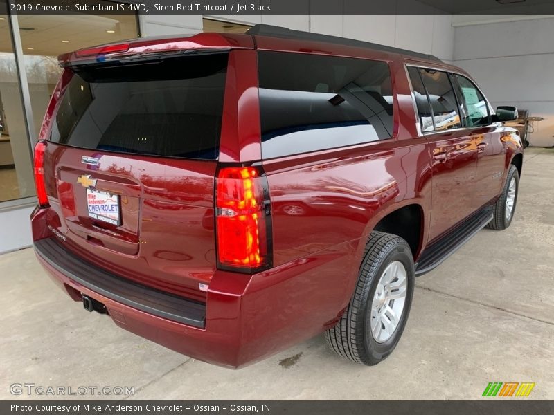 Siren Red Tintcoat / Jet Black 2019 Chevrolet Suburban LS 4WD