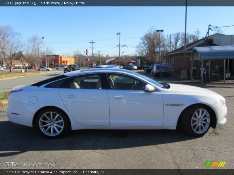 Polaris White / Ivory/Truffle 2011 Jaguar XJ XJ